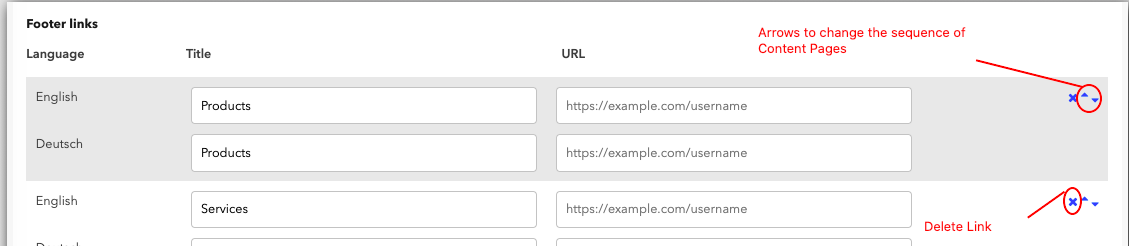 add a new link to footer