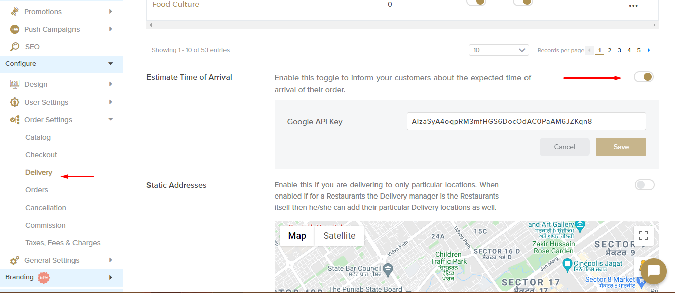 Estimate Time of Arrival