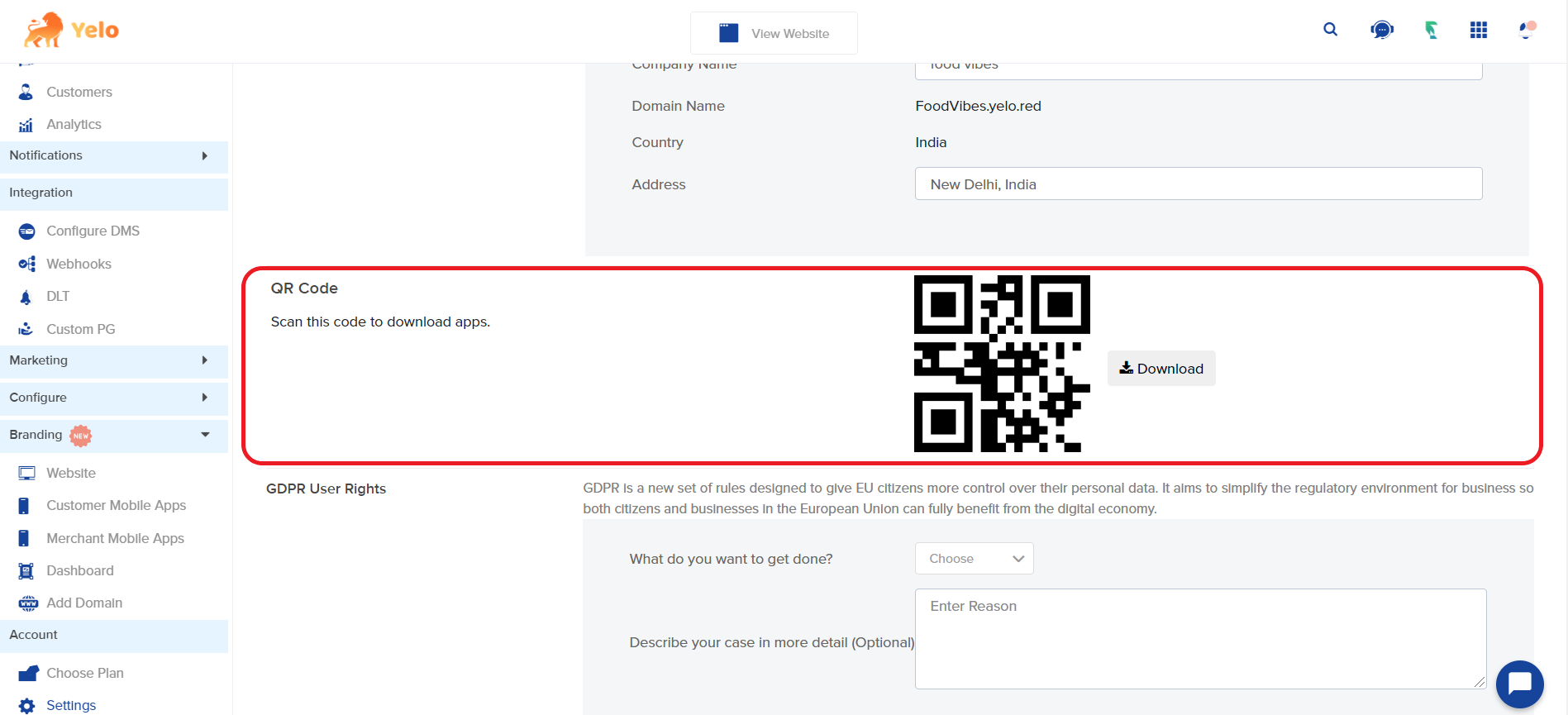 QR code
