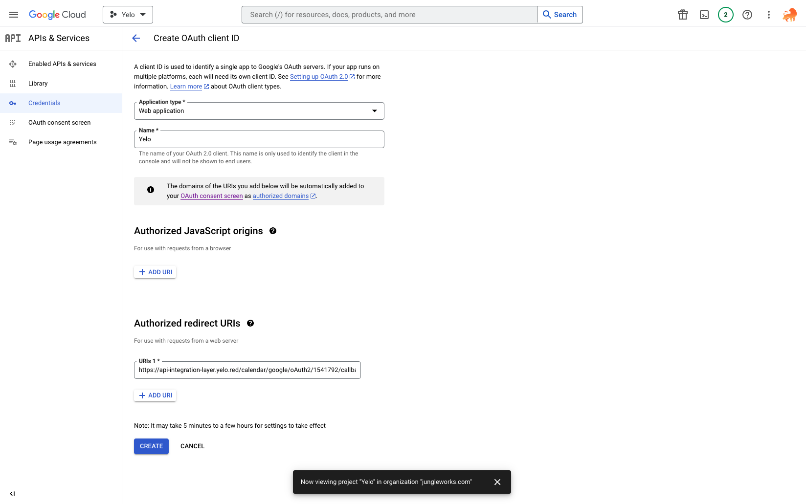 Configure OAuth 