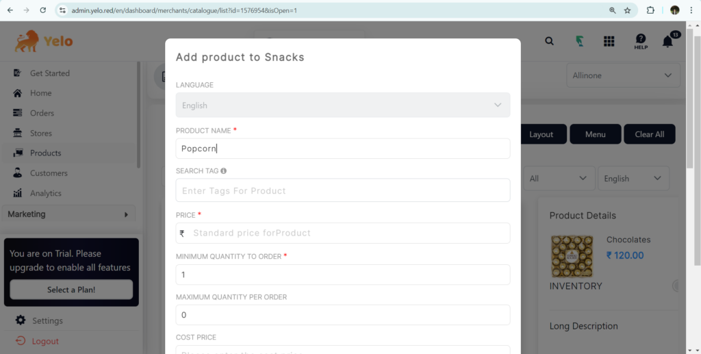 add product